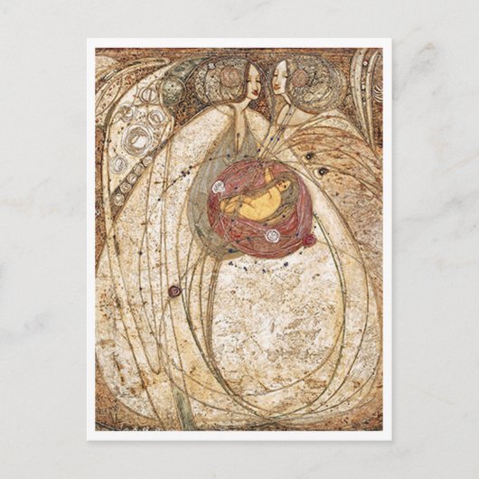 Margaret MacDonald Mackintosh Herz der Rose Postkarte (Vorderseite)