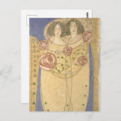 Margaret MacDonald Mackintosh Lovers Postkarte (Vorne/Hinten)