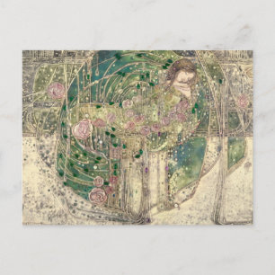 Margaret MacDonald Mackintosh Sleeping Princess Postkarte