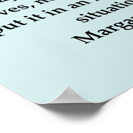 Margaret-Mead-Zitat Poster (Ecke)