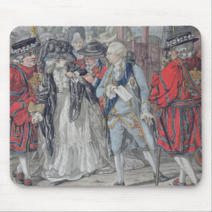 Margaret Nicholson, der versucht, sein M zu Mousepad