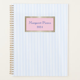 Margaret Pinstripe Planner mit rosa Planer