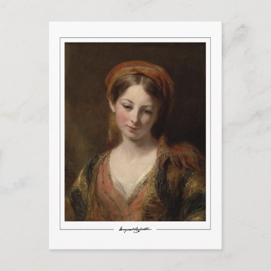 Margaret Sarah Carpenter #1 - Fine Art Postcard Postkarte (Vorderseite)