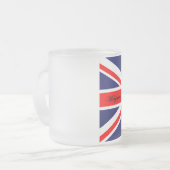 Margaret Thatcher - britische Flagge Mattglastasse (Vorderseite Links)