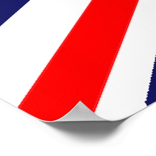 Margaret Thatcher - Britische Flagge Poster (Ecke)