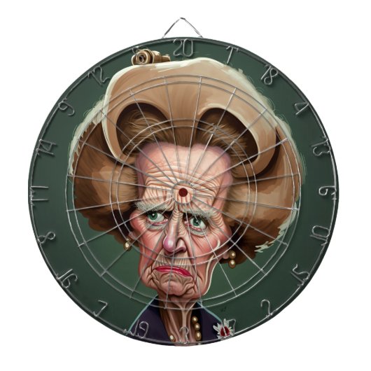 Margaret Thatcher Dartboard 2 Dartscheibe (vorne)