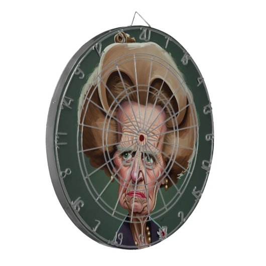 Margaret Thatcher Dartboard 2 Dartscheibe (Vorderseite Links)