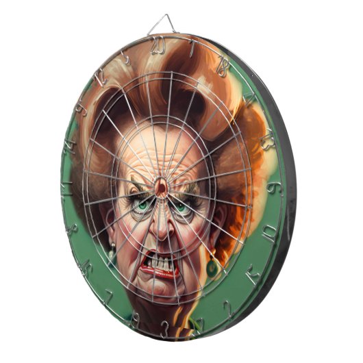 Margaret Thatcher Dartboard Dartscheibe (Vorderseite rechts)