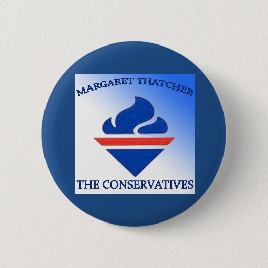Margaret Thatcher, die Konservativen Button (Vorderseite)