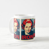 Margaret Thatcher"Eisen-" Tasse (Vorderseite Links)