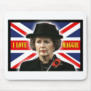 Margaret Thatcher I Liebe Maggie Mousepad