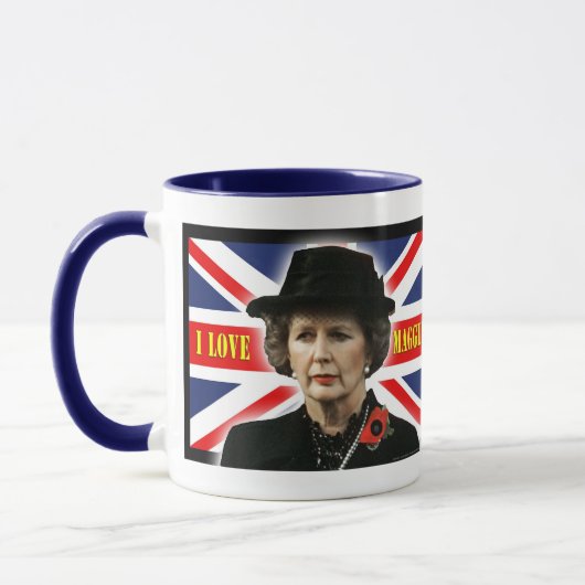 Margaret Thatcher I Liebe Maggie Tasse (Links)