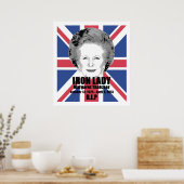 Margaret Thatcher Iron Lady R.I.P-Poster Poster (Küche)