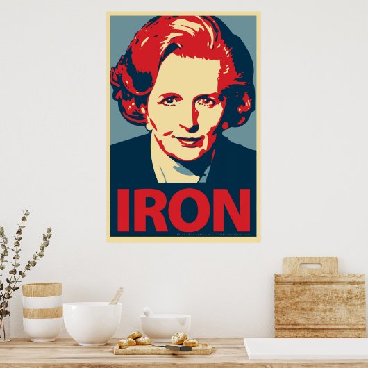 Margaret Thatcher "Iron" Poster (Küche)