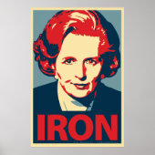 Margaret Thatcher "Iron" Poster (Vorne)