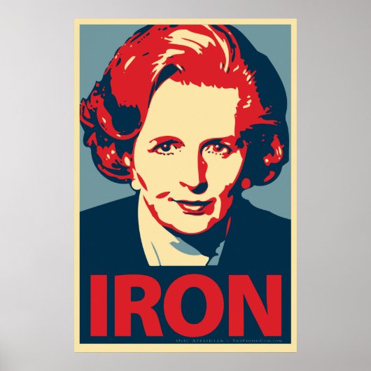 Margaret Thatcher "Iron" Poster (Vorne)