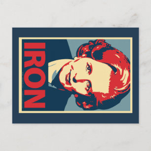 Margaret Thatcher "Iron" Postkarte