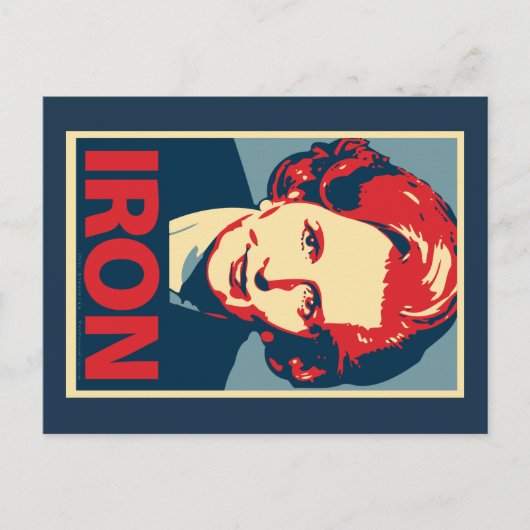 Margaret Thatcher "Iron" Postkarte (Vorderseite)