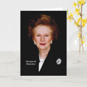 Margaret Thatcher Karte (Gelbe Blume)