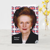 Margaret Thatcher Karte (Gelbe Blume)