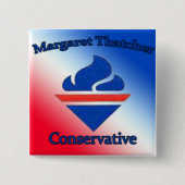 Margaret Thatcher-Konservativer Button (Vorderseite)