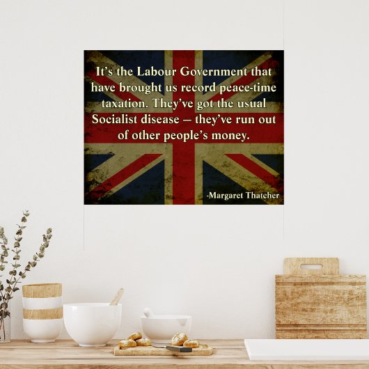 Margaret Thatcher Poster (Küche)