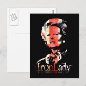 Margaret Thatcher Postkarte (Vorne/Hinten)