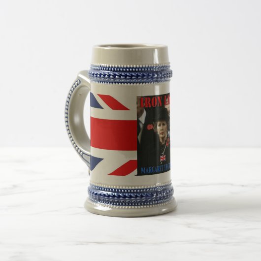 Margaret Thatcher Premierministerin Bierglas (Vorderseite Links)