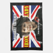 Margaret Thatcher Premierministerin Küchentuch (Vertikal)