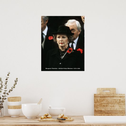 Margaret Thatcher Premierministerin Poster (Küche)
