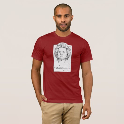 Margaret Thatcher - Sozialismus-T - Shirt (Vorne ganz)