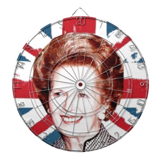 MARGARET THATCHER UNION JACK DARTSCHEIBE (vorne)