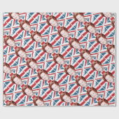 MARGARET THATCHER UNION JACK GESCHENKPAPIER (Flach)