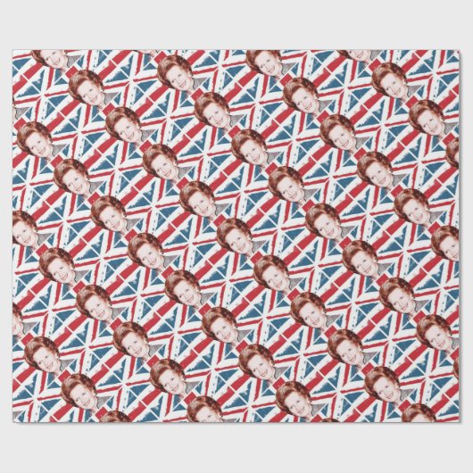 MARGARET THATCHER UNION JACK GESCHENKPAPIER (Flach)