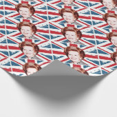 MARGARET THATCHER UNION JACK GESCHENKPAPIER (Ecke)