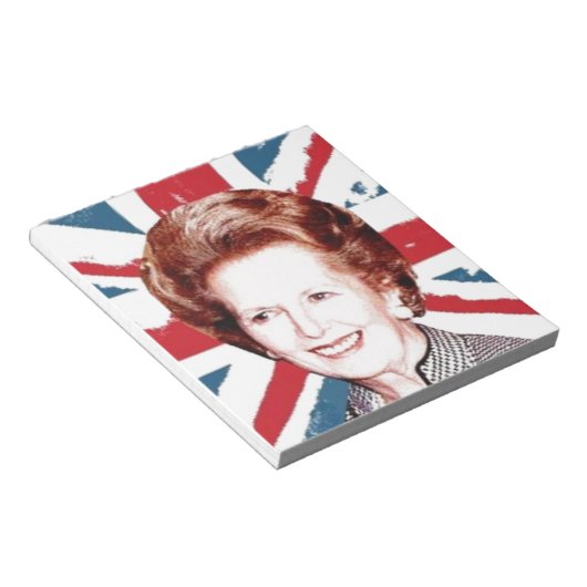 MARGARET THATCHER UNION JACK NOTIZBLOCK (angewinkelt)