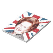MARGARET THATCHER UNION JACK NOTIZBLOCK (Rotiert)