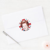 MARGARET THATCHER UNION JACK RUNDER AUFKLEBER (Umschlag)