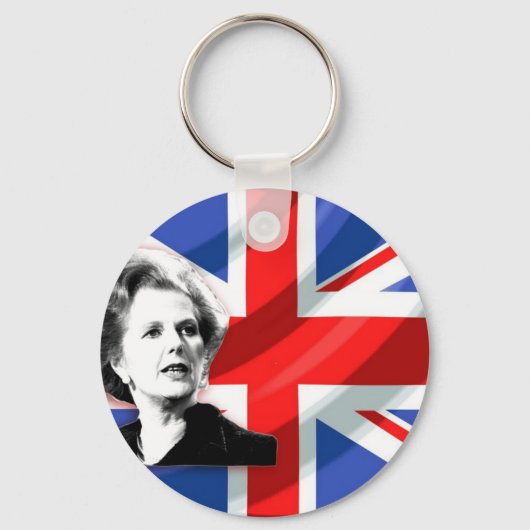 Margaret Thatcher Union Jack Schlüsselanhänger (Vorderseite)
