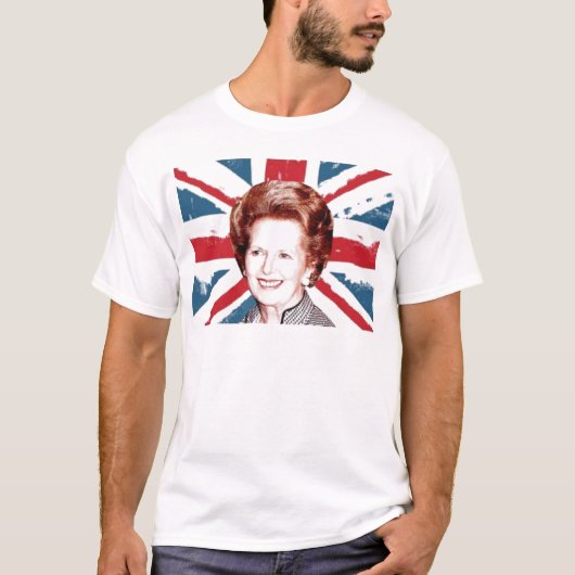 MARGARET THATCHER UNION JACK T-Shirt (Vorderseite)