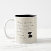 Margaret Thatcher-Zitat ", das ist stark… " Zweifarbige Tasse (Links)