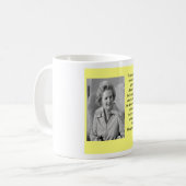 Margaret Thatcher-Zitat Kaffeetasse (Vorderseite Links)