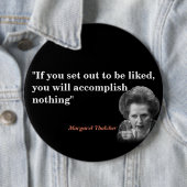 Margaret Thatcher Zitat über das Gefallen Button (Beispiel)