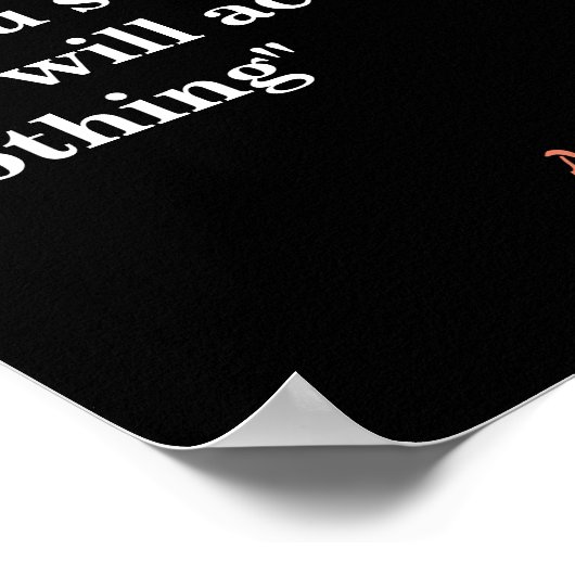 Margaret Thatcher Zitat über das Gefallen Poster (Ecke)