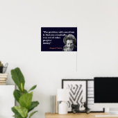 Margaret Thatcher Zitat über Sozialismus Poster (Heimbüro)