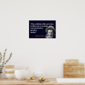 Margaret Thatcher Zitat über Sozialismus Poster (Küche)