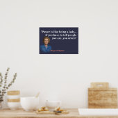 Margaret Thatcher Zitat zum Power-Poster Poster (Küche)