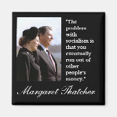 Margaret Thatcher zitiert "Das Problem.." Magnet (Vorne)