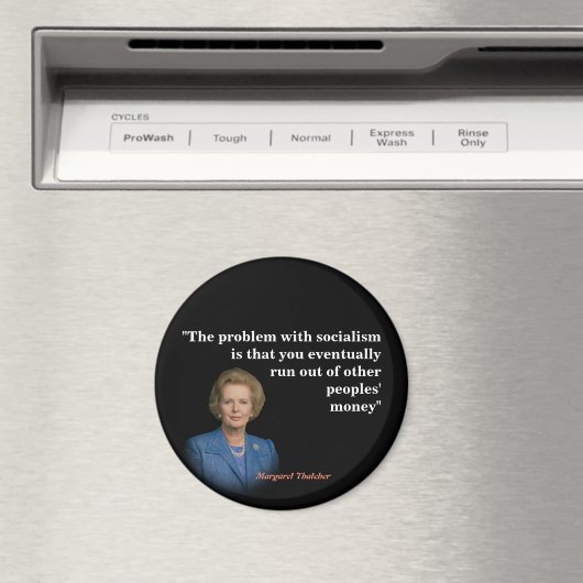 Margaret Thatcher zitiert den Sozialismus Magnet (In Situ (Geschirrspüler))