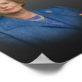 Margaret Thatcher zitiert Gedanken und Ideen Poster (Ecke)